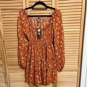 Lunachix long sleeve dress. Size M